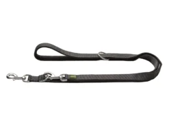Hunter Verstellbare Hundeleine Maldon Schwarz/grau