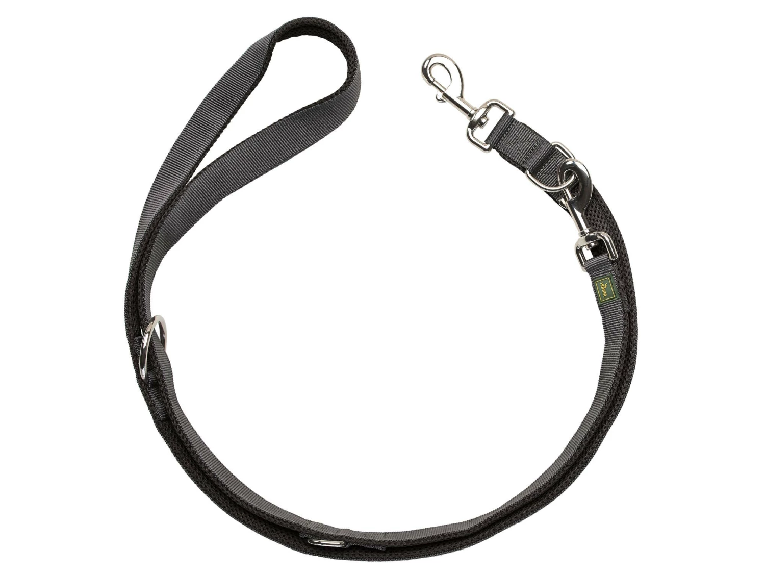 Hunter Verstellbare Hundeleine Maldon Schwarz/grau 4 Hunter Verstellbare Hundeleine Maldon Schwarz/grau – Bild 2