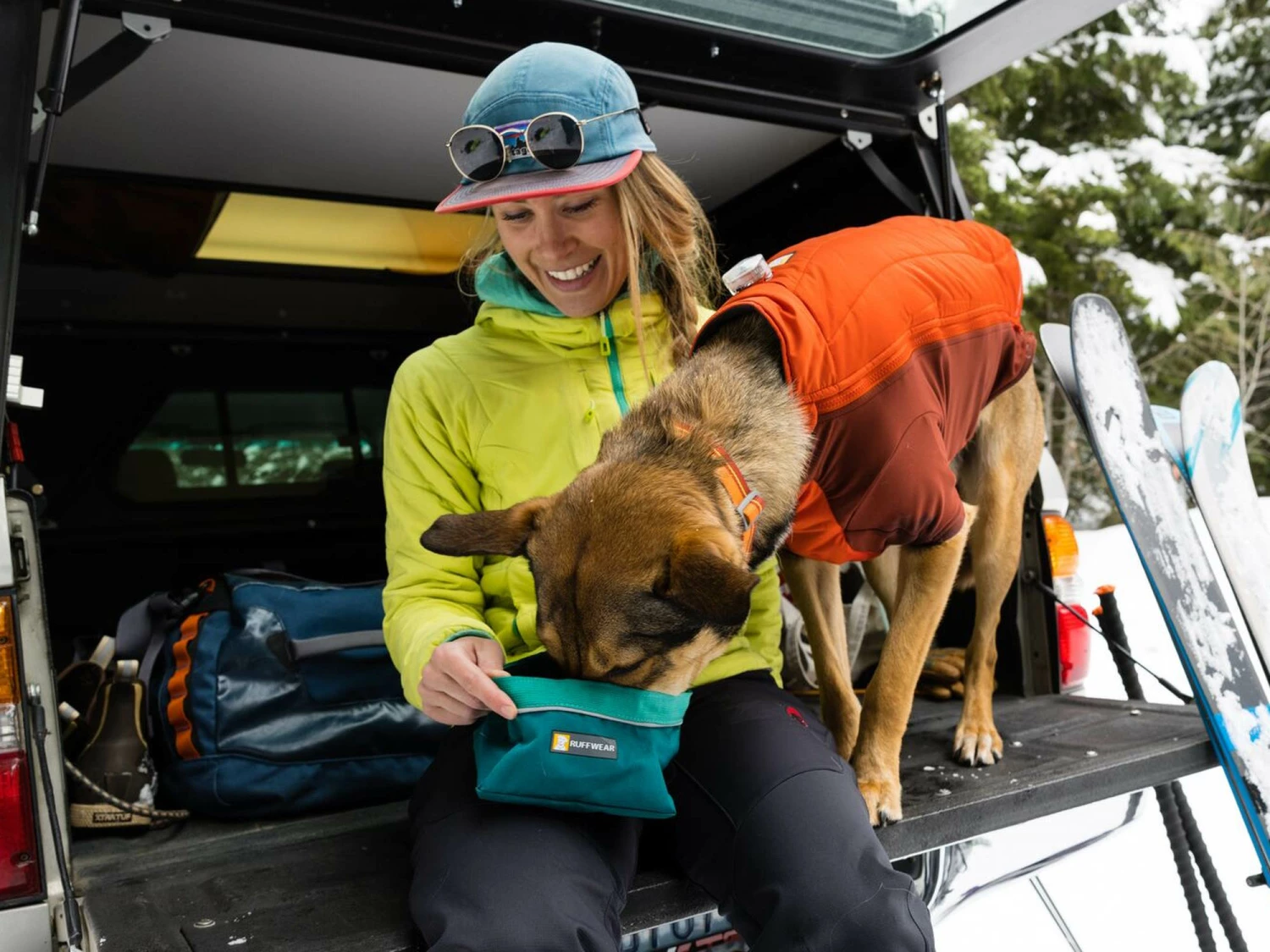 Ruffwear Quencher™ Faltnapf Hundenapf Tumalo Teal 4 Ruffwear Quencher™ Faltnapf Hundenapf Tumalo Teal – Bild 2