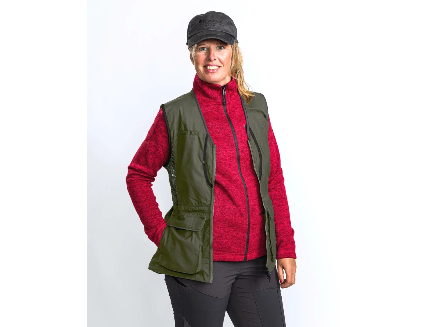 Pinewood® Dog Sports 2.0 Damen Weste Moosgrün 11 Pinewood® Dog Sports 2.0 Damen Weste Moosgrün – Bild 9