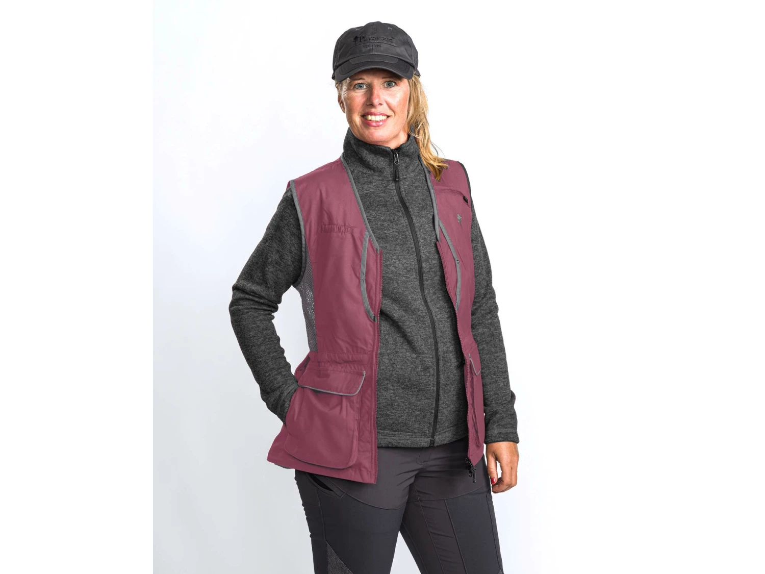 Pinewood® Dog Sports 2.0 Damen Weste Pflaume/anthrazit 10 Pinewood® Dog Sports 2.0 Damen Weste Pflaume/anthrazit – Bild 8