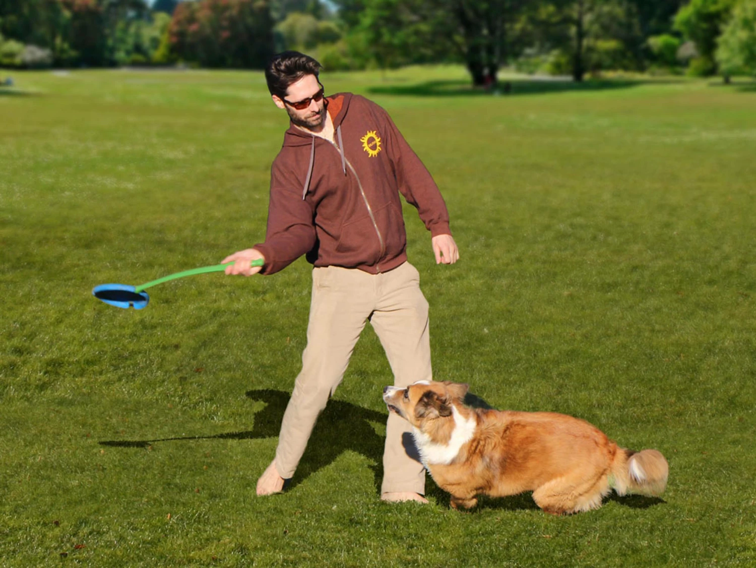 Fetchbee Frisbee Für Hunde Mit Wurfarm Blau 5 Fetchbee Frisbee Für Hunde Mit Wurfarm Blau – Bild 3
