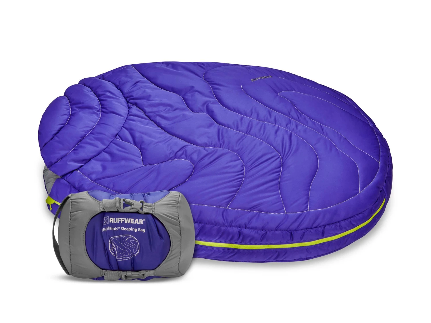 Ruffwear Highlands Sleeping Bag™ Hundeschlafsack Huckleberry Blue 4 Ruffwear Highlands Sleeping Bag™ Hundeschlafsack Huckleberry Blue – Bild 2