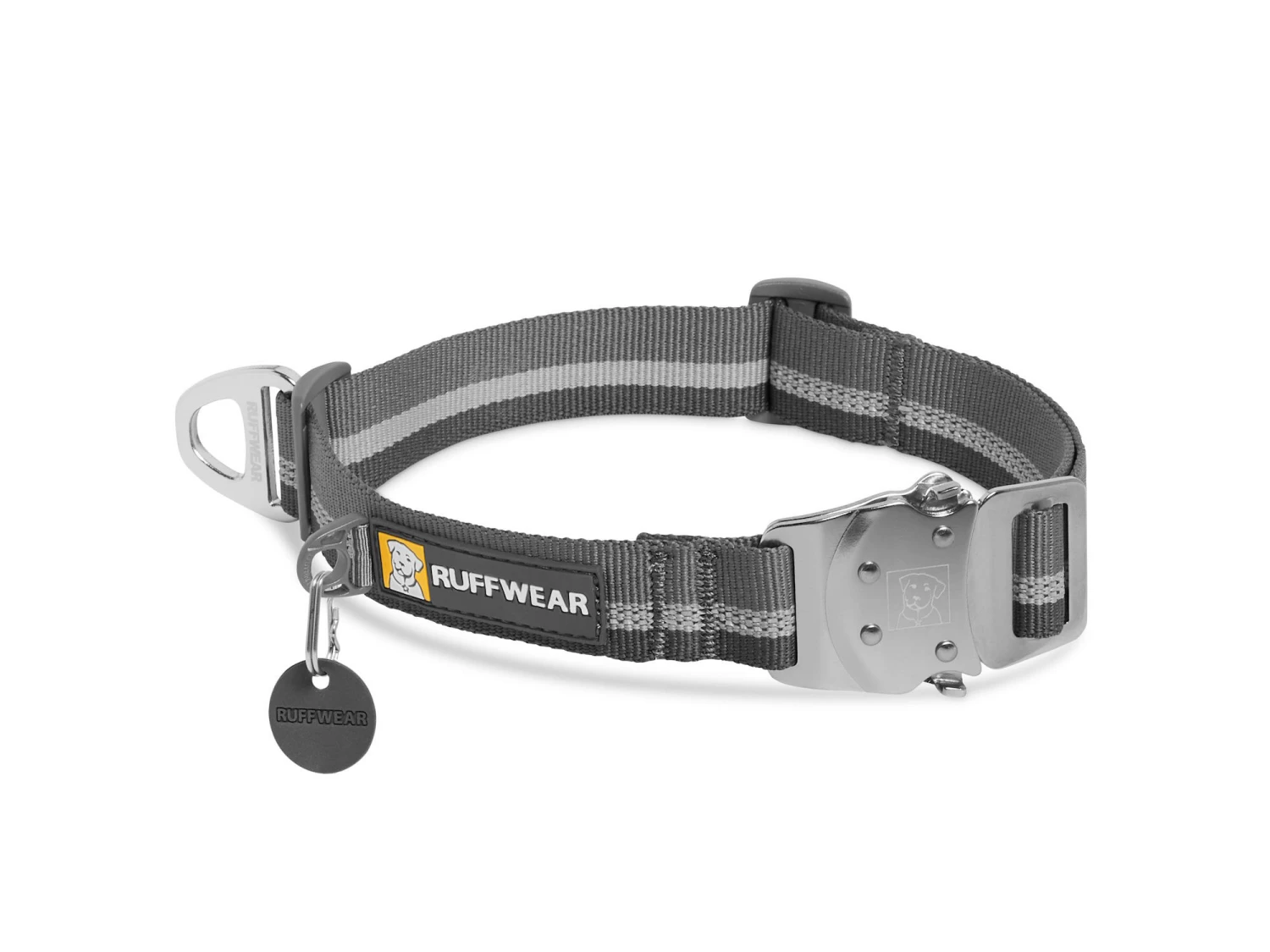 Ruffwear Top Rope™ Hundehalsband Mit Metalllverschluss Granite Gray 3 Ruffwear Top Rope™ Hundehalsband Mit Metalllverschluss Granite Gray