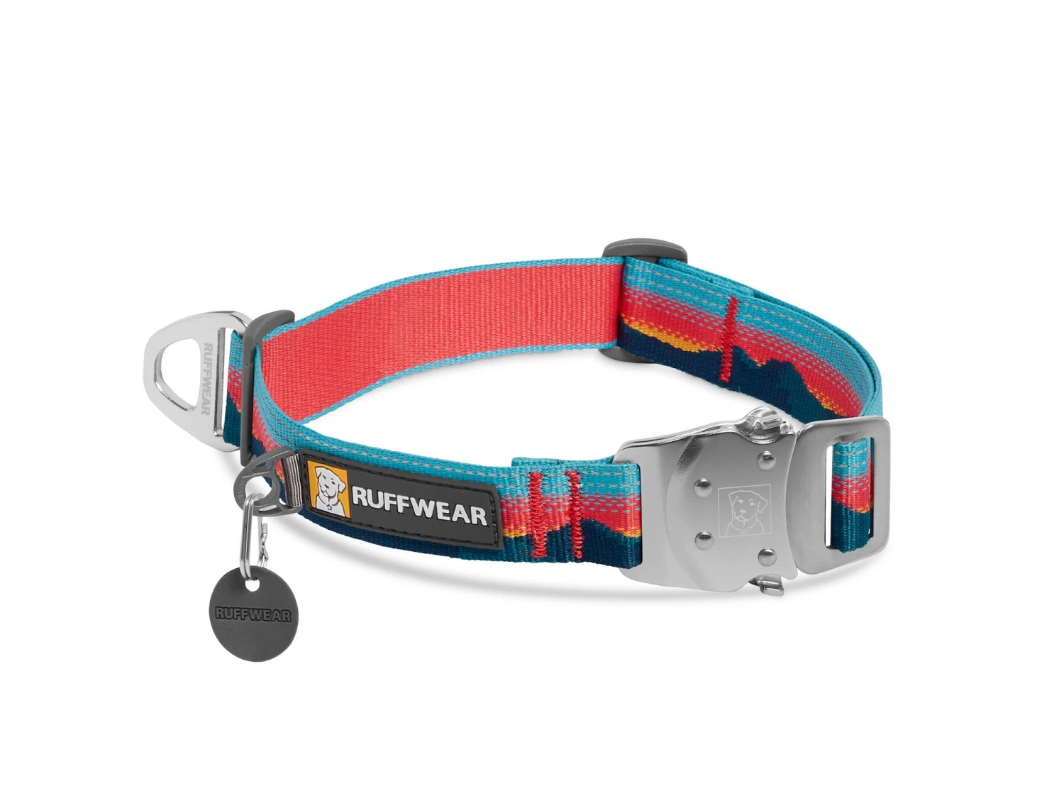 Ruffwear Top Rope™ Hundehalsband Mit Metalllverschluss Sunset 3 Ruffwear Top Rope™ Hundehalsband Mit Metalllverschluss Sunset
