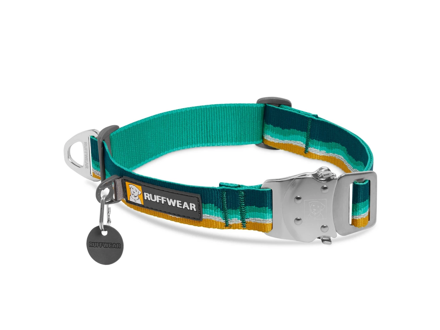 Ruffwear Top Rope™ Hundehalsband Mit Metalllverschluss Seafoam 3 Ruffwear Top Rope™ Hundehalsband Mit Metalllverschluss Seafoam