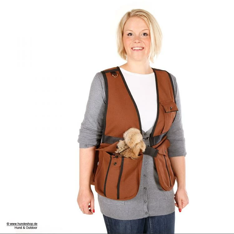 Profi Dummyweste Hunter Canvas Unisex Braun 5 Profi Dummyweste Hunter Canvas Unisex Braun – Bild 3