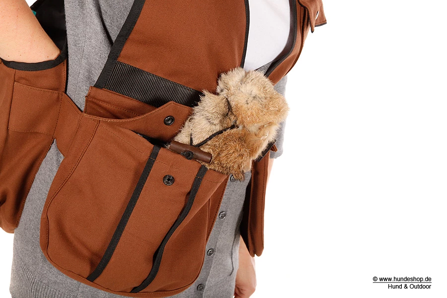 Profi Dummyweste Hunter Canvas Unisex Braun 6 Profi Dummyweste Hunter Canvas Unisex Braun – Bild 4