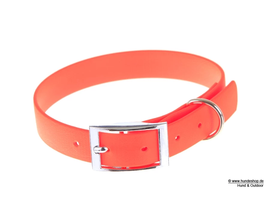 Relaxoo Biothane Hundehalsband Neonorange 19mm Breit 3 Relaxoo Biothane Hundehalsband Neonorange 19mm Breit