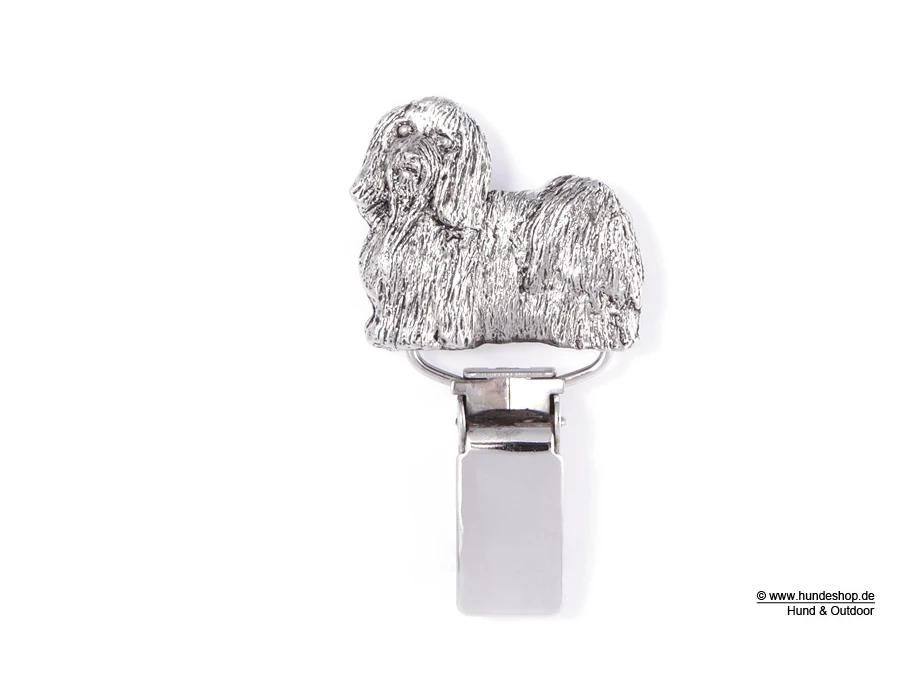 Ringclip Startnummernhalter Havaneser Versilbert 3 Ringclip Startnummernhalter Havaneser Versilbert