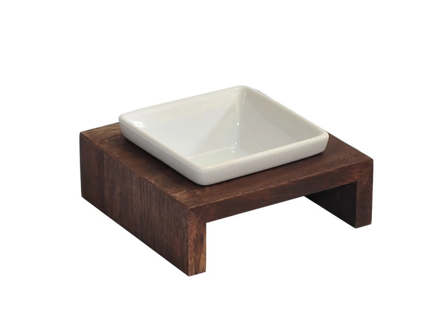 Replus Futterstation Meshidai True Einzelnapf Walnuss 3 Replus Futterstation Meshidai True Einzelnapf Walnuss