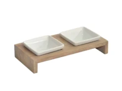 Replus Futterstation Meshidai True Doppelnapf Grau