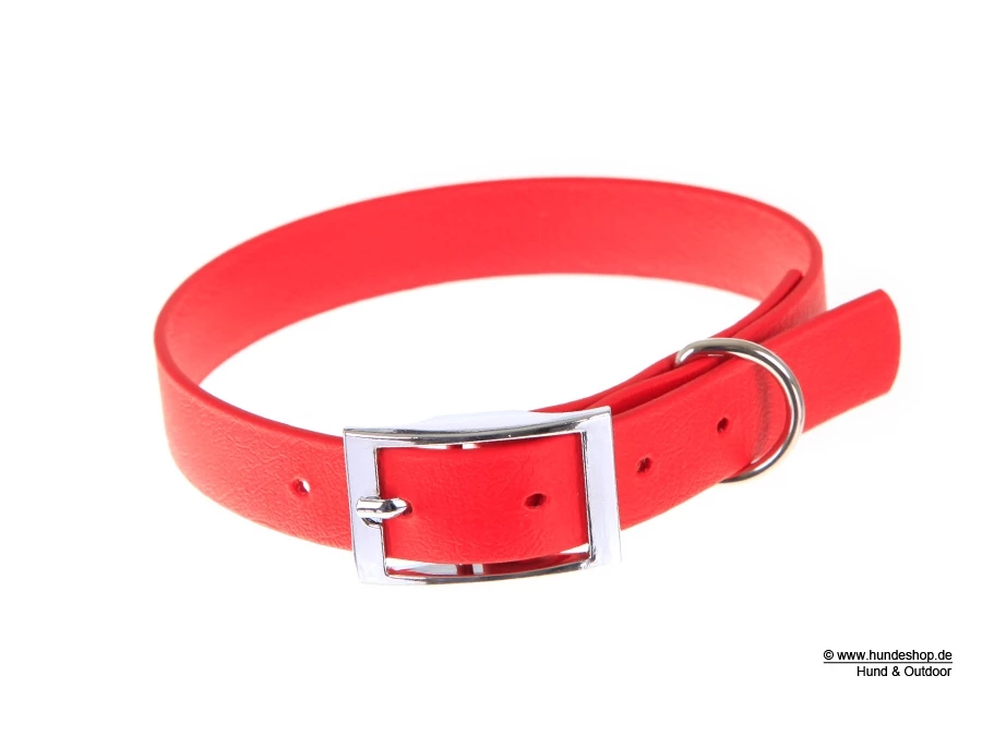 Relaxoo Biothane Hundehalsband Rot 16mm Breit 3 Relaxoo Biothane Hundehalsband Rot 16mm Breit