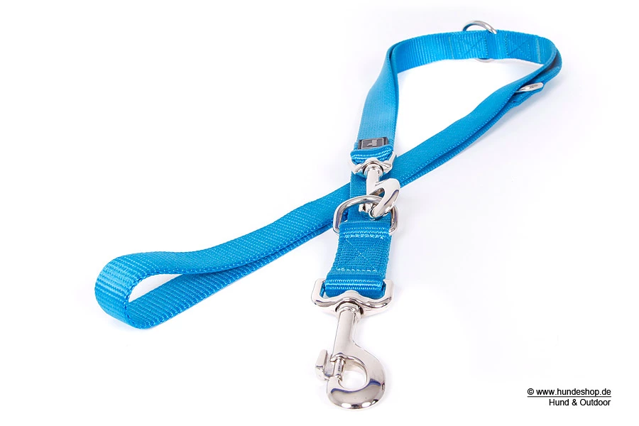 Hunter Verstellbare Hundeleine Nylon Strong Petrol 4 Hunter Verstellbare Hundeleine Nylon Strong Petrol – Bild 2