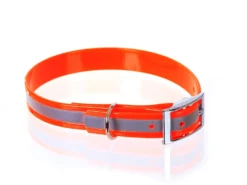 Relaxoo Biothane Reflex Hundehalsband Orange 19mm Breit