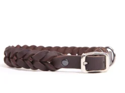 Relaxoo Fettleder Hundehalsband Geflochten Just Hundesport Edition