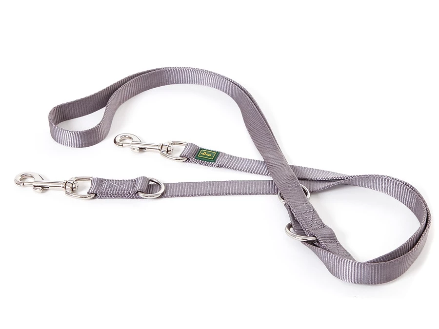 Hunter Verstellbare Hundeleine Nylon Strong Grau 3 Hunter Verstellbare Hundeleine Nylon Strong Grau