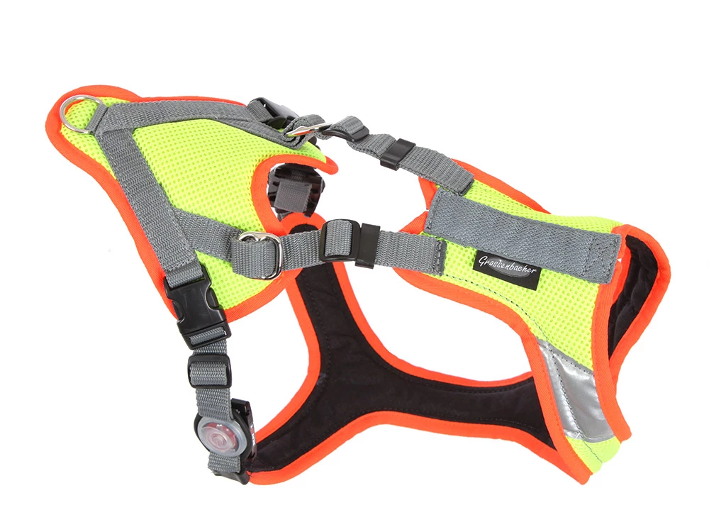 Grossenbacher Mantrailing V Hundegeschirr Neon LED 4 Grossenbacher Mantrailing V Hundegeschirr Neon LED – Bild 2