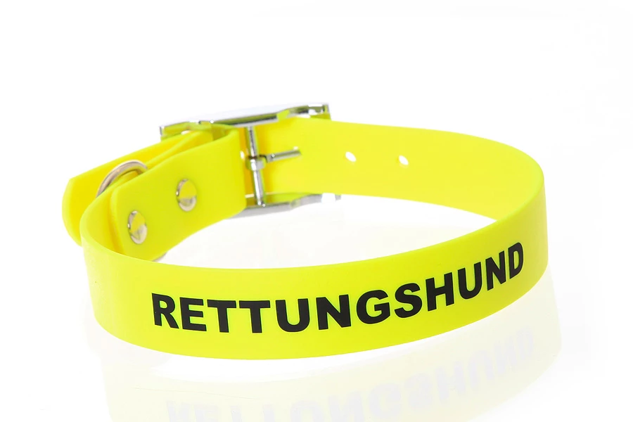 Relaxoo Biothane Hundehalsband Neongelb 25mm Breit 6 Relaxoo Biothane Hundehalsband Neongelb 25mm Breit – Bild 4