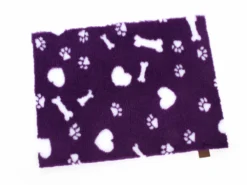 Original Vetbed Isobed SL Purple Hearts, Paws & Bones