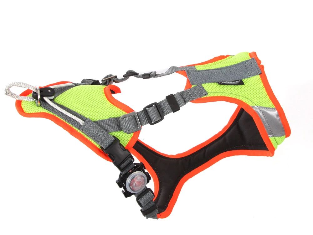 Grossenbacher Mantrailing V Hundegeschirr M. Laufrolle Neon LED 4 Grossenbacher Mantrailing V Hundegeschirr M. Laufrolle Neon LED – Bild 2