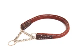 Yakleder Hundehalsband Braun