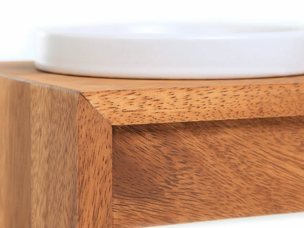 Wolters Gohan Doppelnapf Teak 5 Wolters Gohan Doppelnapf Teak – Bild 3