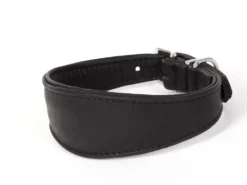 Windhunde Halsband Luxor Nappaleder Schwarz