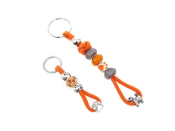Mein Orangener Schlüsselanhänger Mit Schmucksteinen