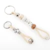 Mein Naturfarbener Schlüsselanhänger Mit Schmucksteinen