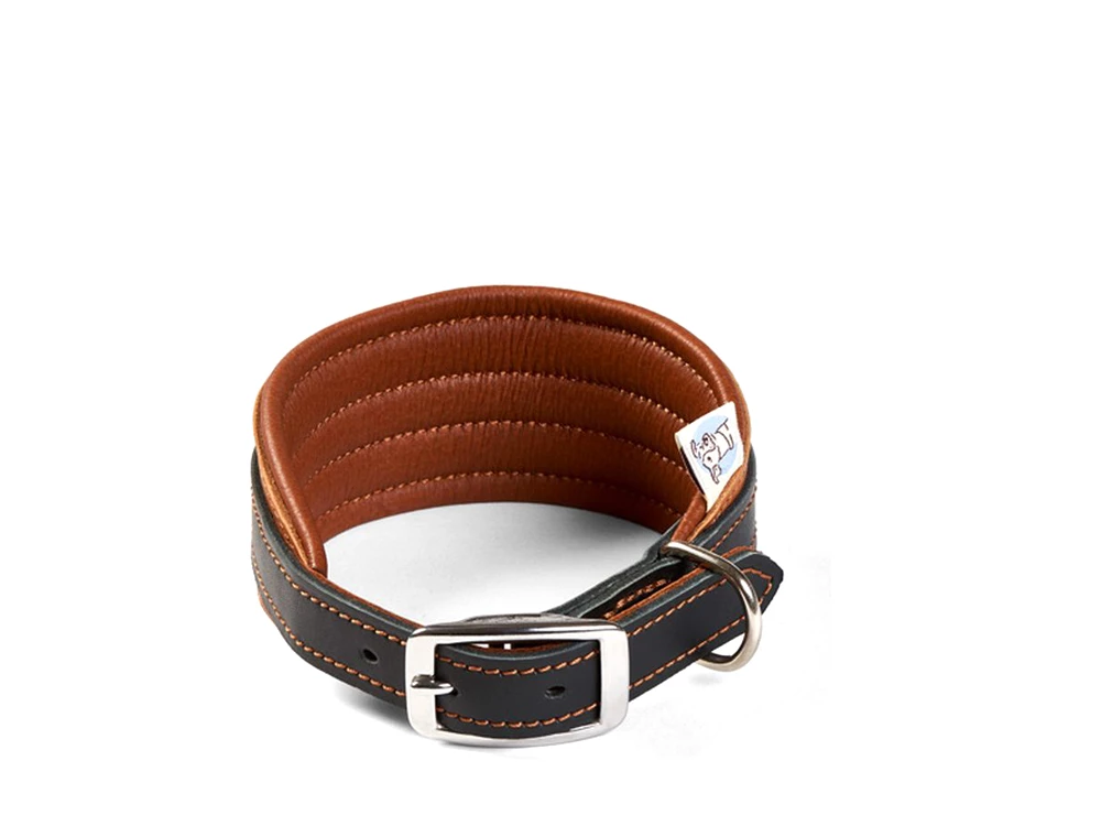 Windhundhalsband Wüstenzauber Cognac/schwarz 4 Windhundhalsband Wüstenzauber Cognac/schwarz – Bild 2