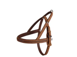 Hundegeschirr Nubuk- Und Elchleder Flechtwerk