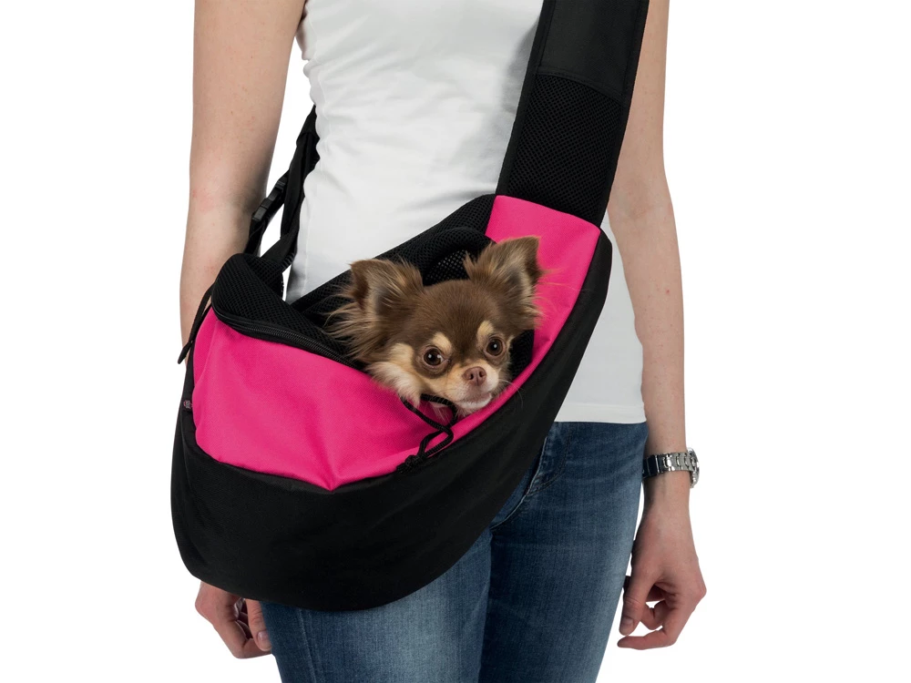 Trixie Hundetasche Front Sling Pink/schwarz 4 Trixie Hundetasche Front Sling Pink/schwarz – Bild 2