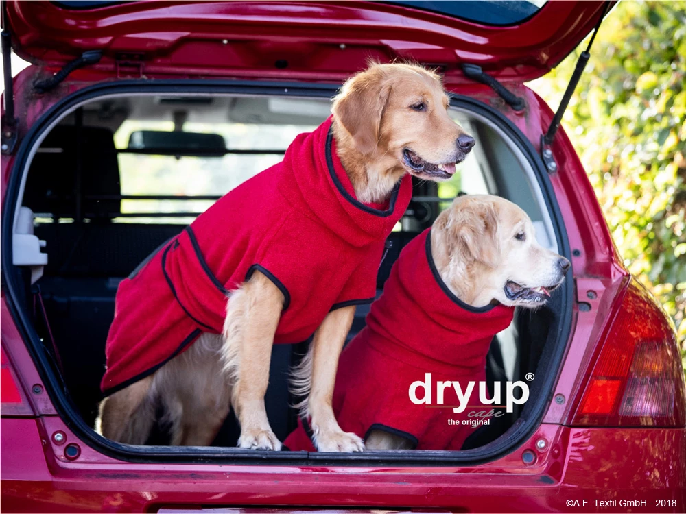 Dryup Cape Hundebademantel Red Pepper 3 Dryup Cape Hundebademantel Red Pepper
