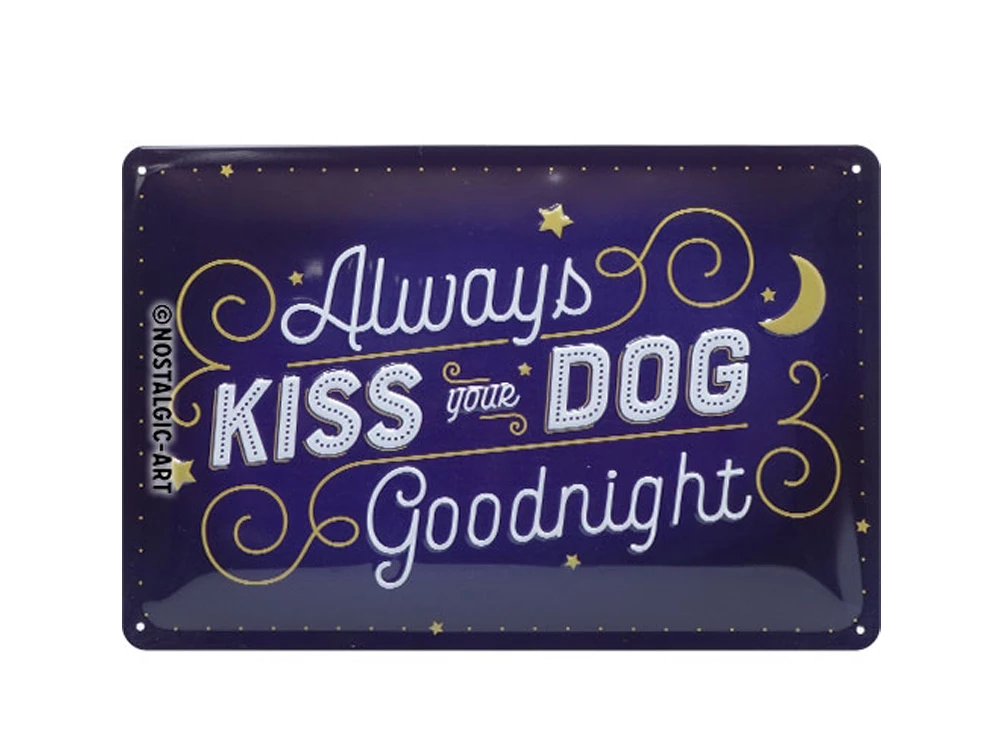 Pfotenschild Kiss Your Dog 20x30 Cm 3 Pfotenschild Kiss Your Dog 20x30 Cm