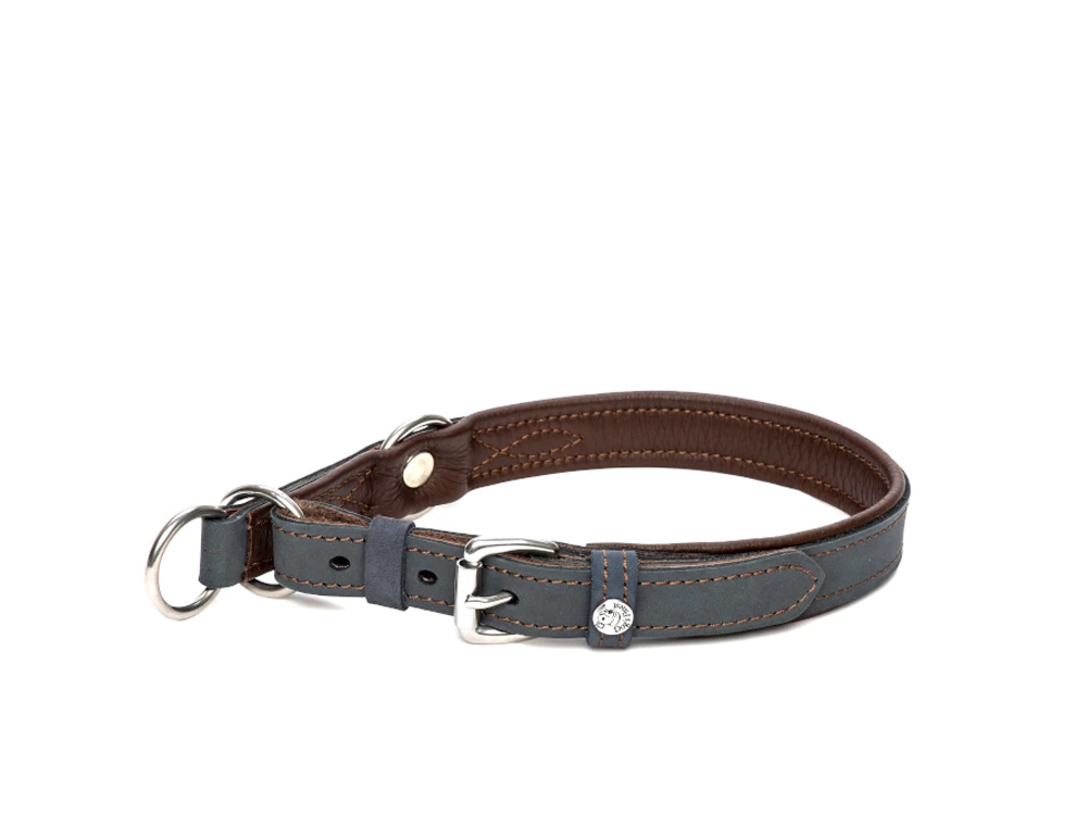 Zugstopp Hundehalsband Waldbursche Nubuk-Elchleder 3 Zugstopp Hundehalsband Waldbursche Nubuk-Elchleder