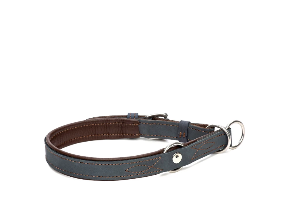 Zugstopp Hundehalsband Waldbursche Nubuk-Elchleder 4 Zugstopp Hundehalsband Waldbursche Nubuk-Elchleder – Bild 2