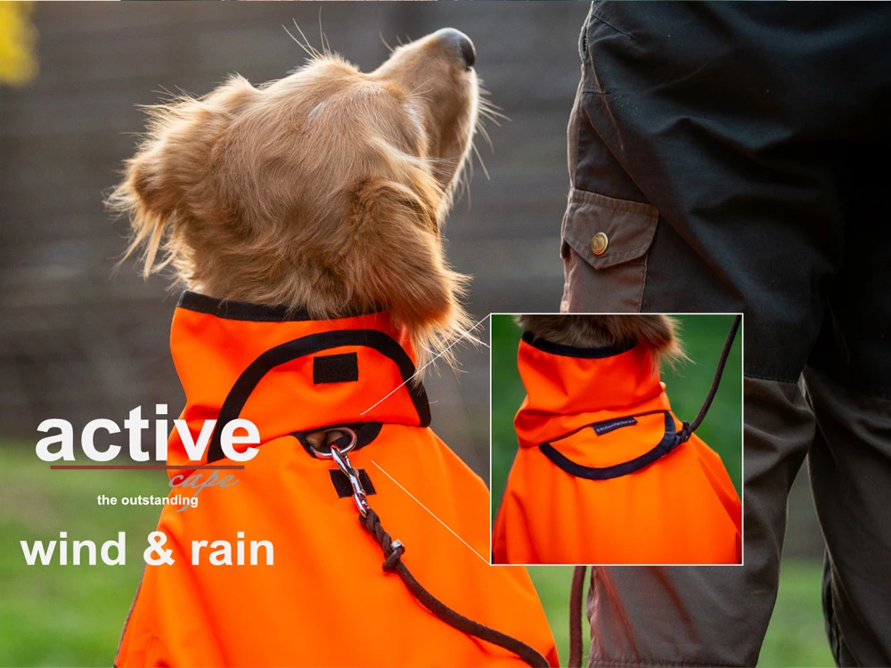 Active Cape Wind & Rain MINI Orange 4 Active Cape Wind & Rain MINI Orange – Bild 2