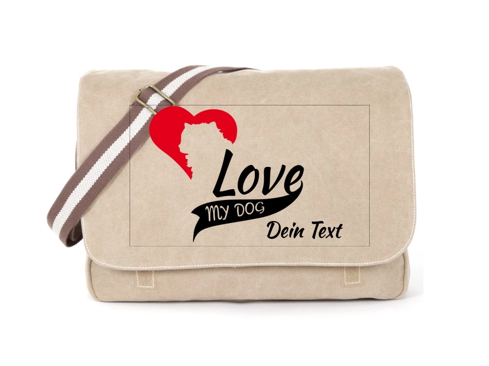 Akita Canvas Tasche Sahara My Dog Love 3 Akita Canvas Tasche Sahara My Dog Love