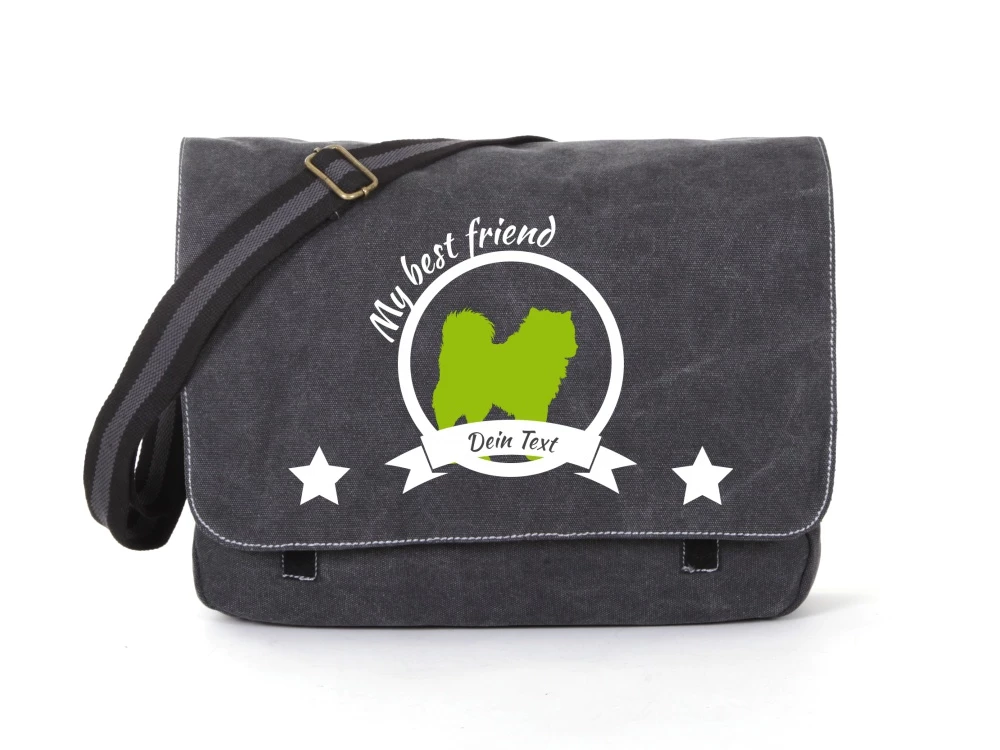 Akita Canvas Tasche Schwarz 3 Akita Canvas Tasche Schwarz