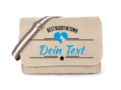 American Staffordshire Terrier Canvas Tasche Sahara Best Buddy