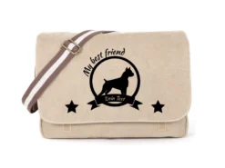 American Staffordshire Terrier Canvas Tasche Sahara