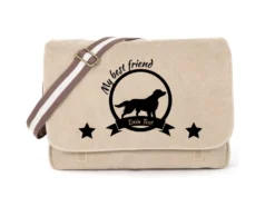 Australian Shepherd Canvas Tasche Sahara