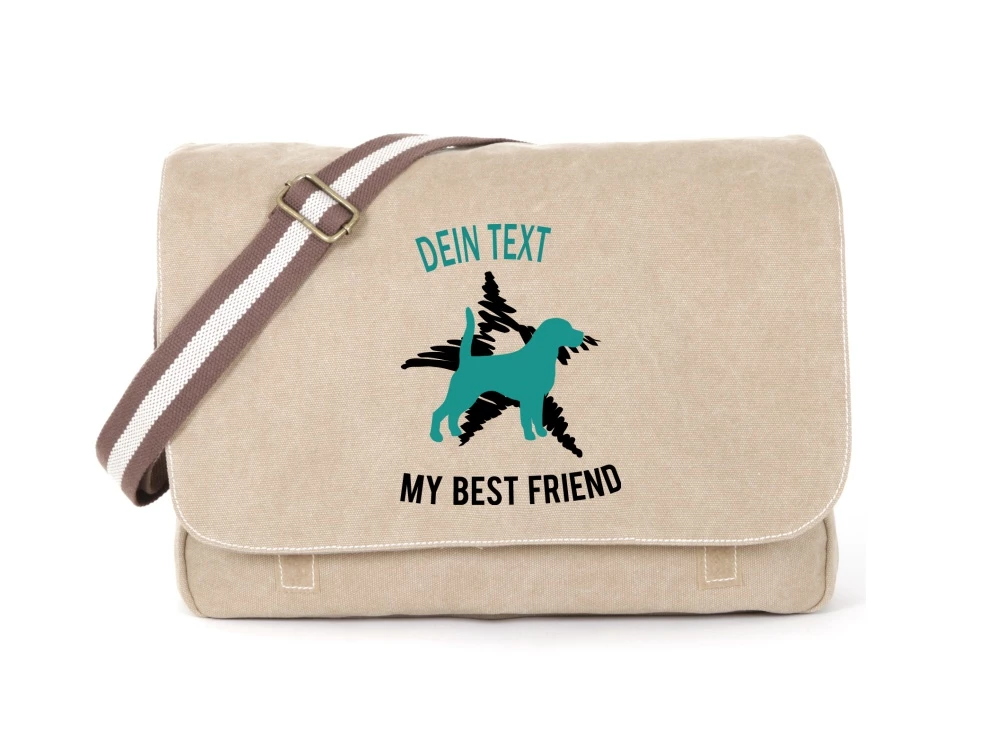 Beagle Canvas Tasche Sahara Dog Star 3 Beagle Canvas Tasche Sahara Dog Star