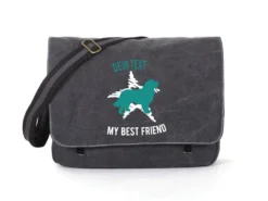 Berner Sennenhund Canvas Tasche Schwarz Dog Star