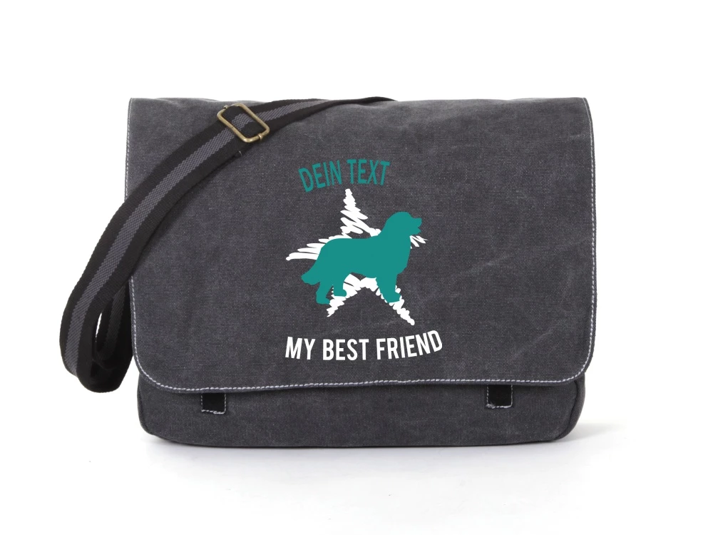 Berner Sennenhund Canvas Tasche Schwarz Dog Star 3 Berner Sennenhund Canvas Tasche Schwarz Dog Star