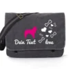 Border Collie Canvas Tasche Schwarz Bones & Hearts 1 Border Collie Canvas Tasche Schwarz Bones & Hearts -Günstiges Hundeshop Geschäft 565031 Product