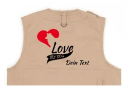 Border Collie Hundesport Weste Khaki My Dog Love