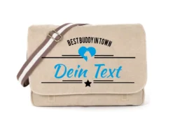 Boxer Canvas Tasche Sahara Best Buddy