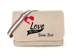 Bullmastiff Canvas Tasche Sahara My Dog Love